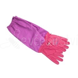 Dámské kožené rukavice růžové