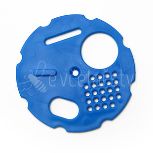Česnový uzávěr kruhový Ø 80 mm modrý