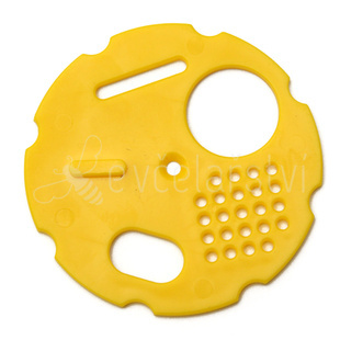 Česnový uzávěr kruhový Ø 80 mm žlutý