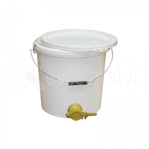 Stáčecí nádoba na 12kg medu plastová bílá